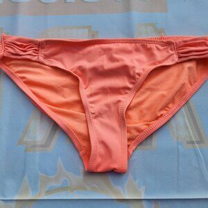 Size M 7/9 Women's Orange Bikini Bottom Bathing Suit Op Beach Pool Swimwear